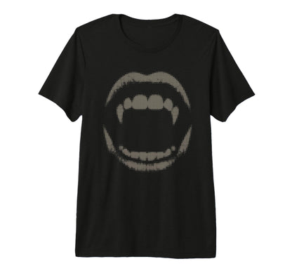 Vampire Fangs Y2K Grunge Emo Tri T-Shirt - Fun Novelty Design Men Women - T-Shirt, Sweatshirt, Hoodie