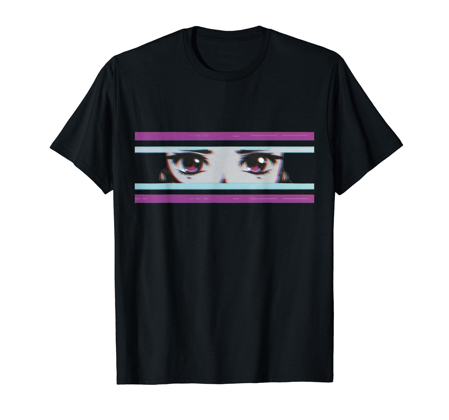 Synthwave Vaporwave Aesthetic Sad Anime T-Shirt - Unique Graphic Men Women - T-Shirt, Sweatshirt, Hoodie