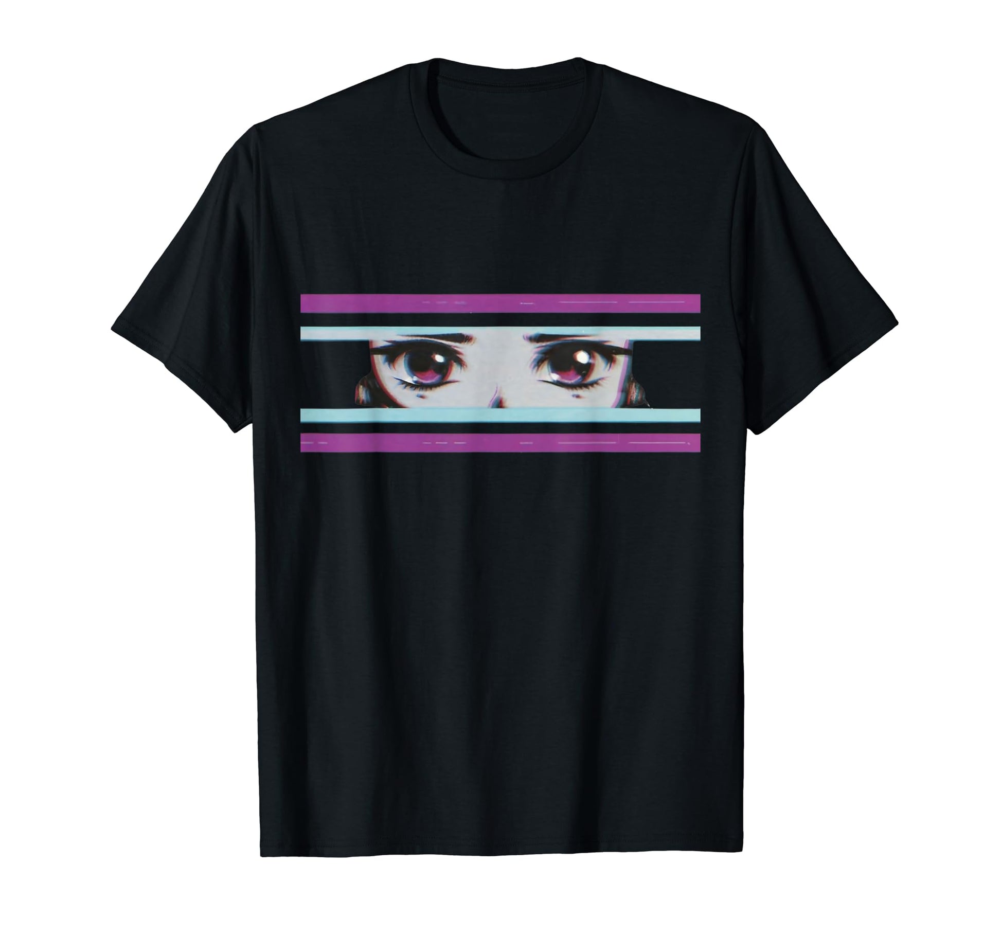 Synthwave Vaporwave Aesthetic Sad Anime T-Shirt - Unique Graphic Men Women - T-Shirt, Sweatshirt, Hoodie