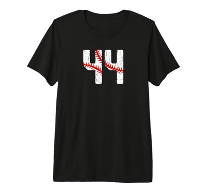 Baseball Player Jersey Number 44 44 Proud T-Shirt - Graphic Print Unisex - T-Shirt, Sweatshirt, Hoodie