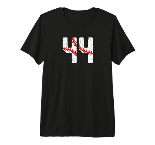 Baseball Player Jersey Number 44 44 Proud T-Shirt - Graphic Print Unisex - T-Shirt, Sweatshirt, Hoodie