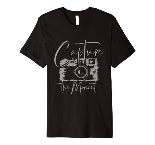 Capture Moment Camera Photography Photo T-Shirt - Aesthetic Graphic Unisex - T-Shirt, Sweatshirt, Hoodie