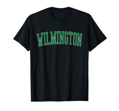 Wilmington Oh Distressed Green Varsity T-Shirt - Unique Graphic Unisex - T-Shirt, Sweatshirt, Hoodie