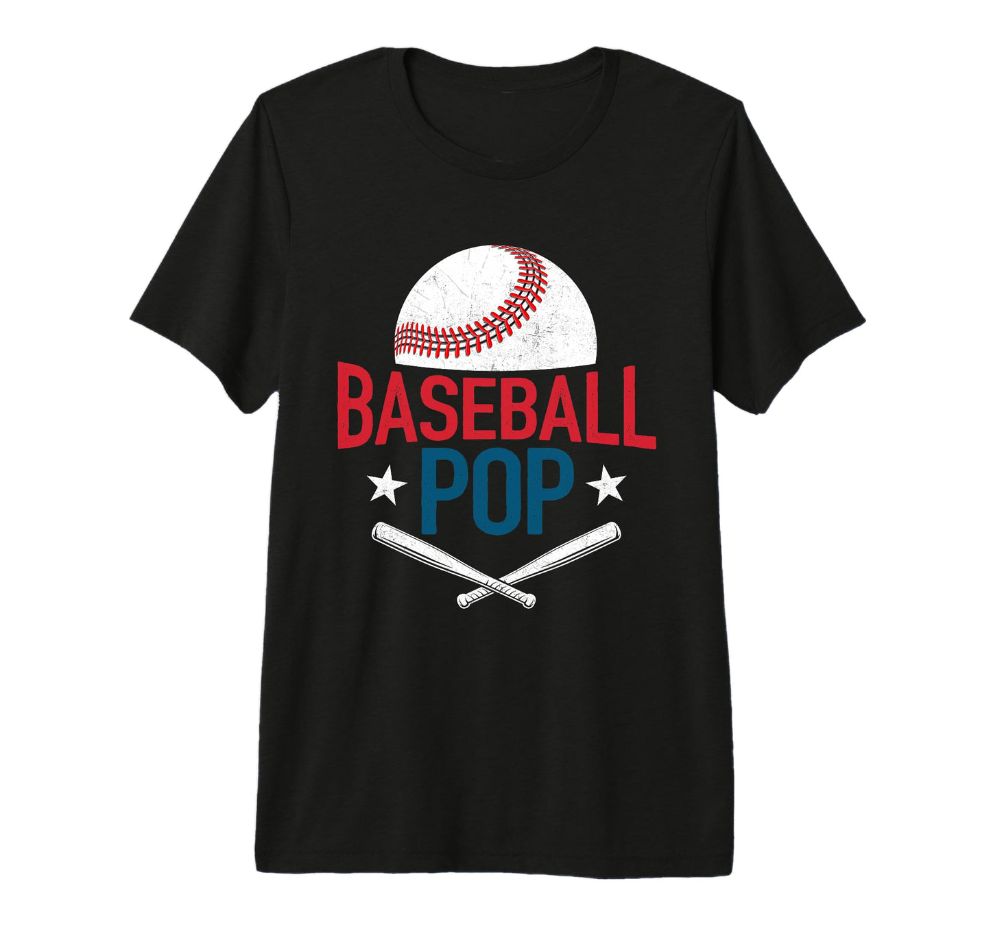 Mens Baseball Pop Happy Fathers Day Dad T-Shirt - Trendy Graphic Men Women - T-Shirt, Sweatshirt, Hoodie