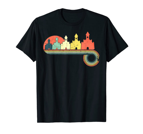 Sand Castle Sunset Rainbow T-Shirt - Streetwear Style Men Women - T-Shirt, Sweatshirt, Hoodie