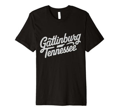 Gatlinburg Tennessee Typography Travel T-Shirt - Novelty Apparel Unisex - T-Shirt, Sweatshirt, Hoodie