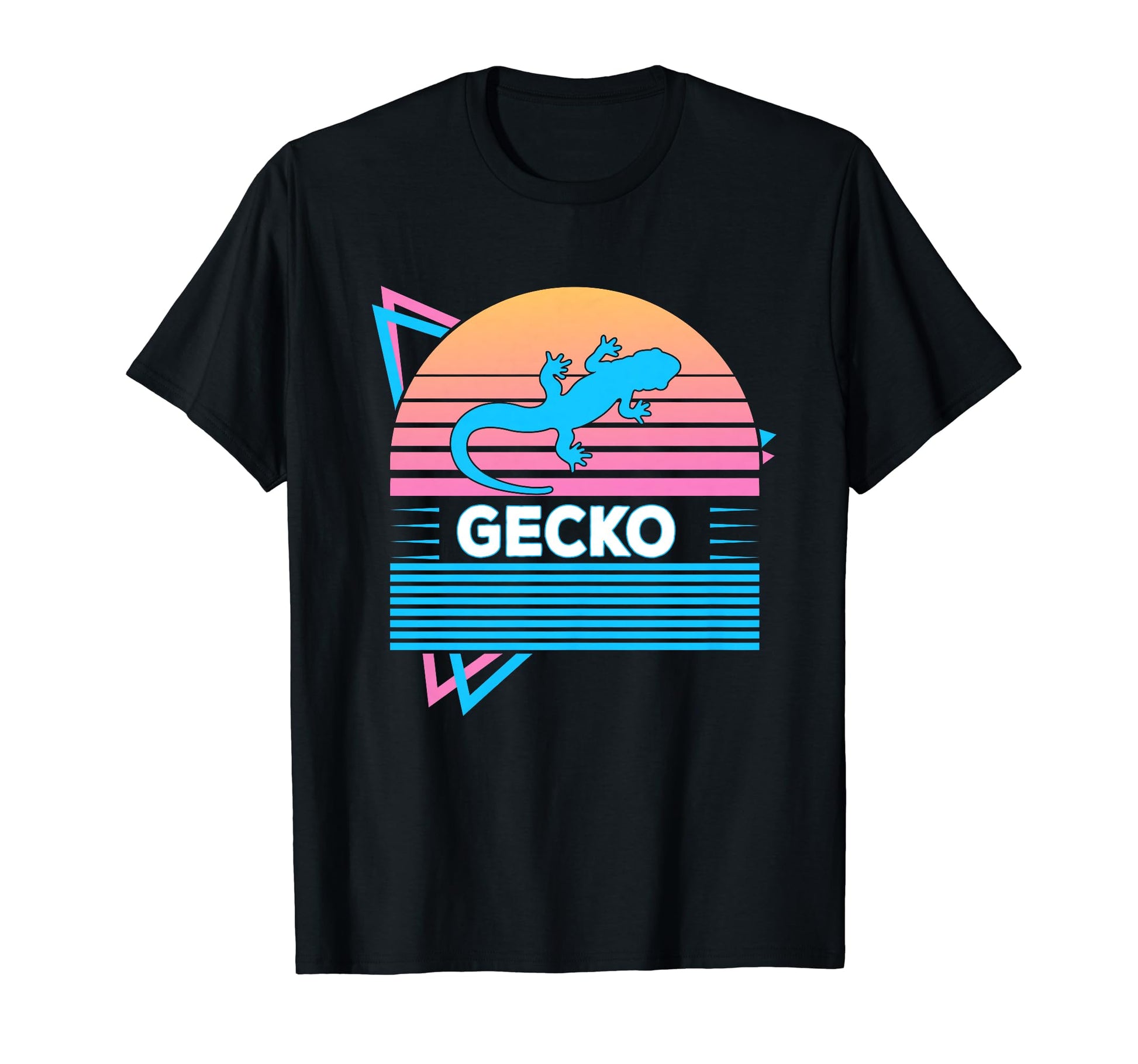 Gecko Vaporwave Aesthetic T-Shirt - Casual Everyday Wear Unisex - T-Shirt, Sweatshirt, Hoodie