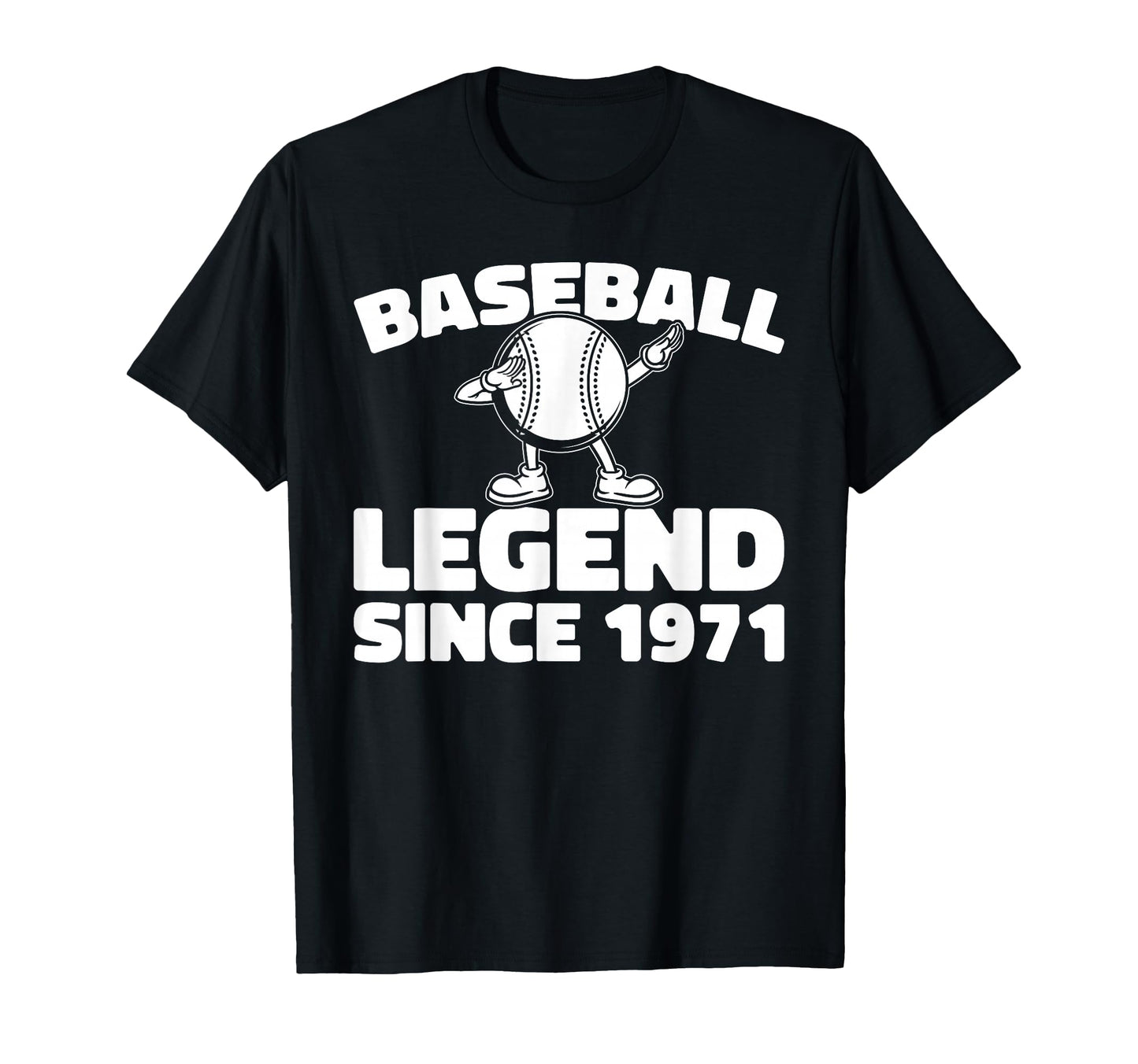 Born 1971 Baseball Team Sport Player T-Shirt - Fun Novelty Design Unisex - T-Shirt, Sweatshirt, Hoodie
