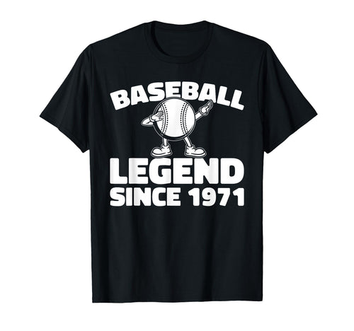 Born 1971 Baseball Team Sport Player T-Shirt - Fun Novelty Design Unisex - T-Shirt, Sweatshirt, Hoodie