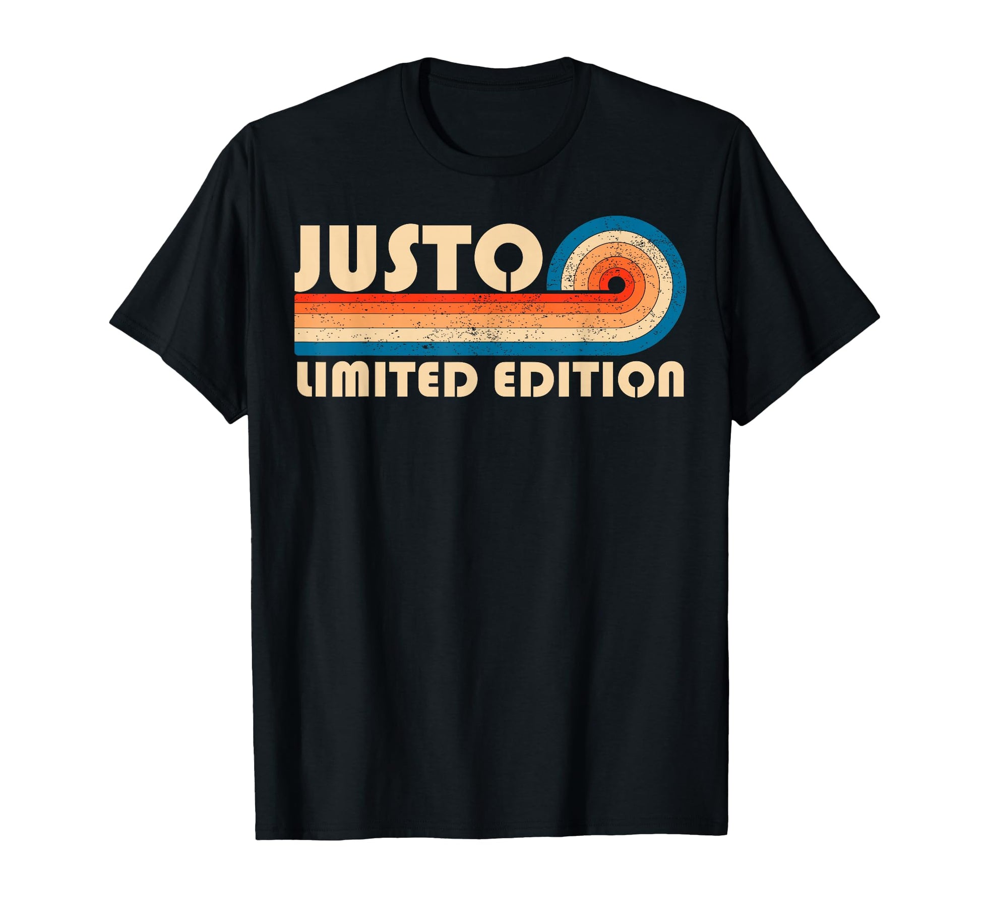 Justo 70S 80S Sunset Stripe T-Shirt - Minimalist Print Unisex - T-Shirt, Sweatshirt, Hoodie