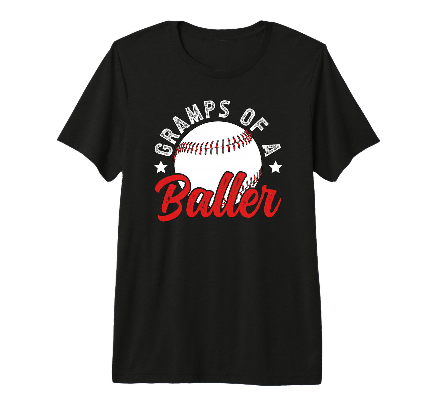 Mens Gramps Baller Baseball Gramps T-Shirt - Streetwear Style for Adults - T-Shirt, Sweatshirt, Hoodie