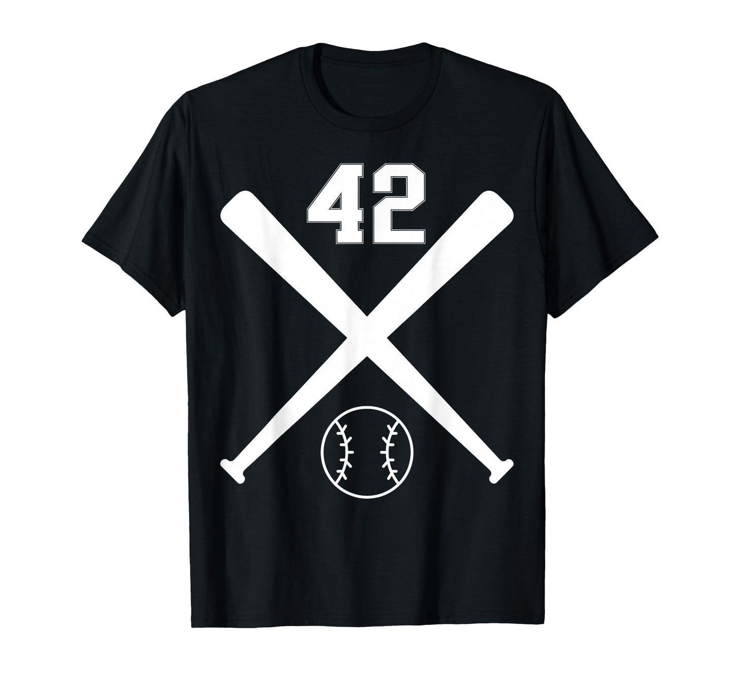 Baseball Softball Number 42 T-Shirt - Trendy Graphic for Adults - T-Shirt, Sweatshirt, Hoodie
