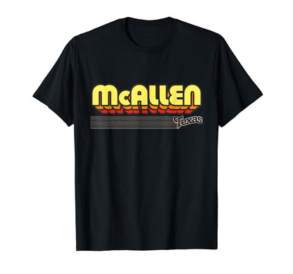 Mcallen Texas Stripes T-Shirt - Graphic Print Men Women - T-Shirt, Sweatshirt, Hoodie