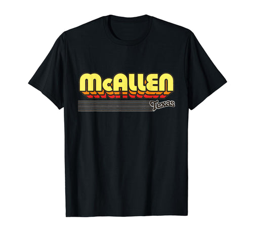 Mcallen Texas Stripes T-Shirt - Graphic Print Men Women - T-Shirt, Sweatshirt, Hoodie