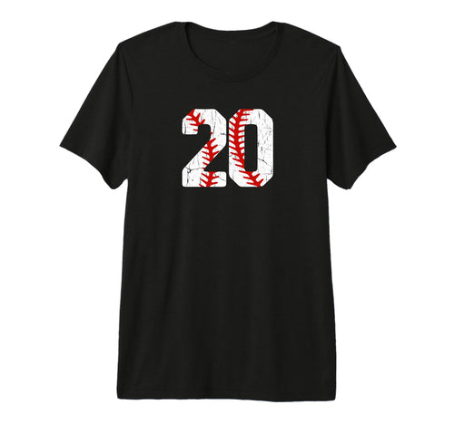 Baseball Player Jersey Number 20 20 T-Shirt - Streetwear Style Men Women - T-Shirt, Sweatshirt, Hoodie