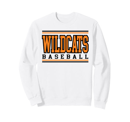 Wildcats Baseball Mom Game Day Orange Sweatshirt - Minimalist Print Unisex - T-Shirt, Sweatshirt, Hoodie