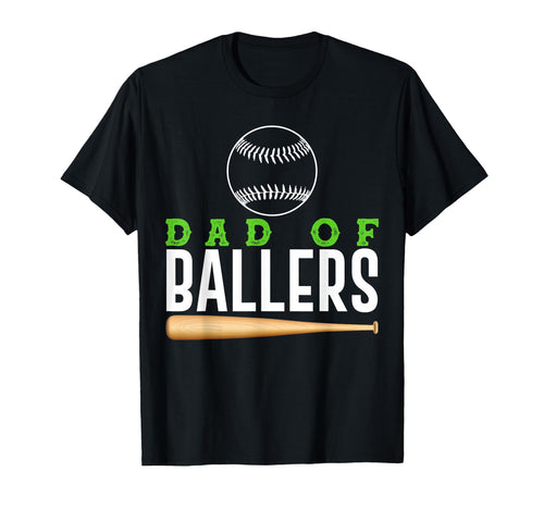 Dad Ballers Baseball Dad Sports T-Shirt - Unique Graphic for Adults - T-Shirt, Sweatshirt, Hoodie