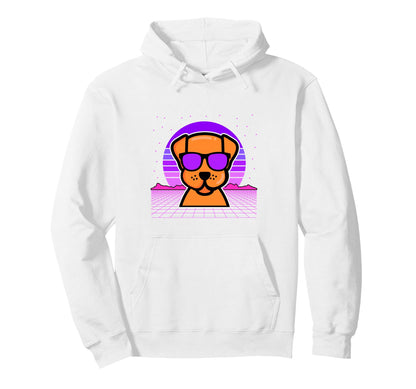 Aesthetic Vaporwave Outfits Dog Hoodie - Aesthetic Graphic Men Women - T-Shirt, Sweatshirt, Hoodie