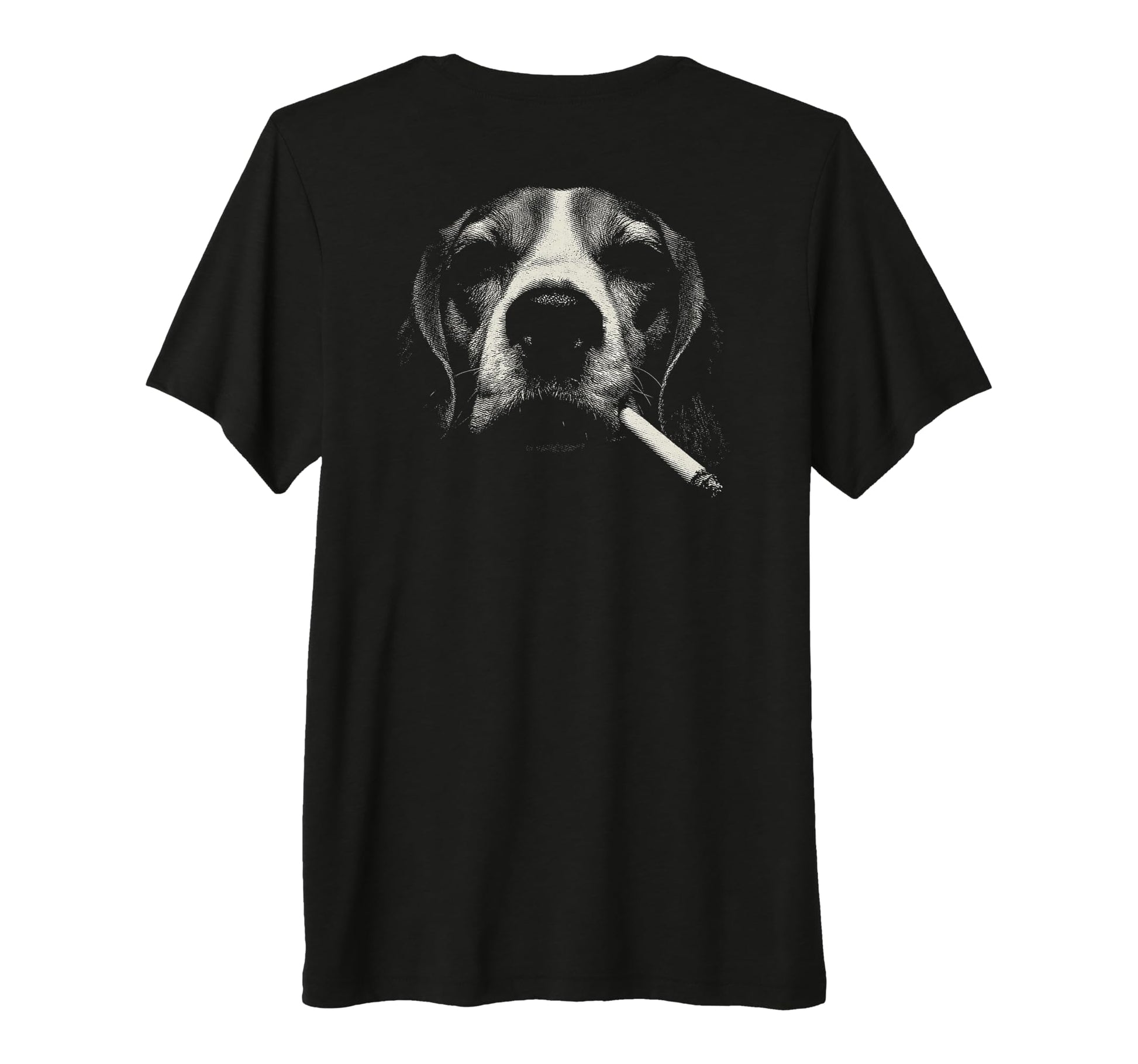 Beagle Smoking Cigarette Grunge Meme T-Shirt - Streetwear Style for Adults - T-Shirt, Sweatshirt, Hoodie