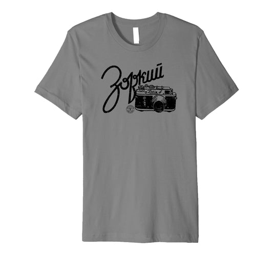Zorki Rangefinder Ussr Soviet Distressed T-Shirt - Unique Graphic Unisex - T-Shirt, Sweatshirt, Hoodie