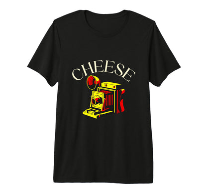 Cheese Camera Pop Art Tri Blend T-Shirt - Trendy Graphic for Adults - T-Shirt, Sweatshirt, Hoodie