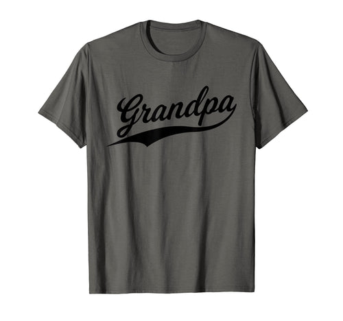 Grandpa Baseball Script Jersey Fathers T-Shirt - Fun Novelty Design Unisex - T-Shirt, Sweatshirt, Hoodie