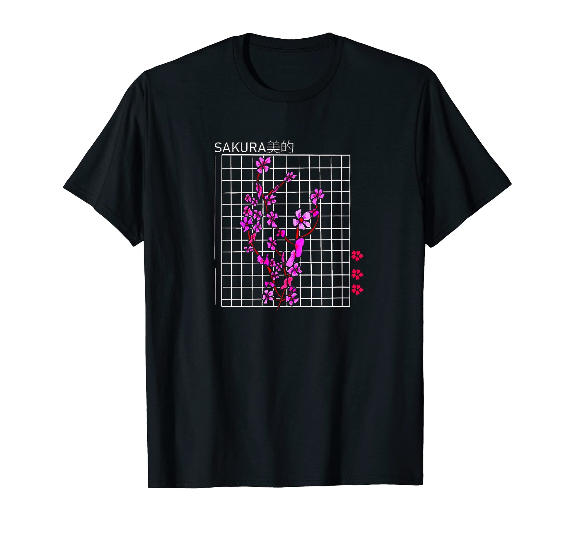 Sakura Vaporwave Aesthetic Cherry T-Shirt - Fun Novelty Design Unisex - T-Shirt, Sweatshirt, Hoodie