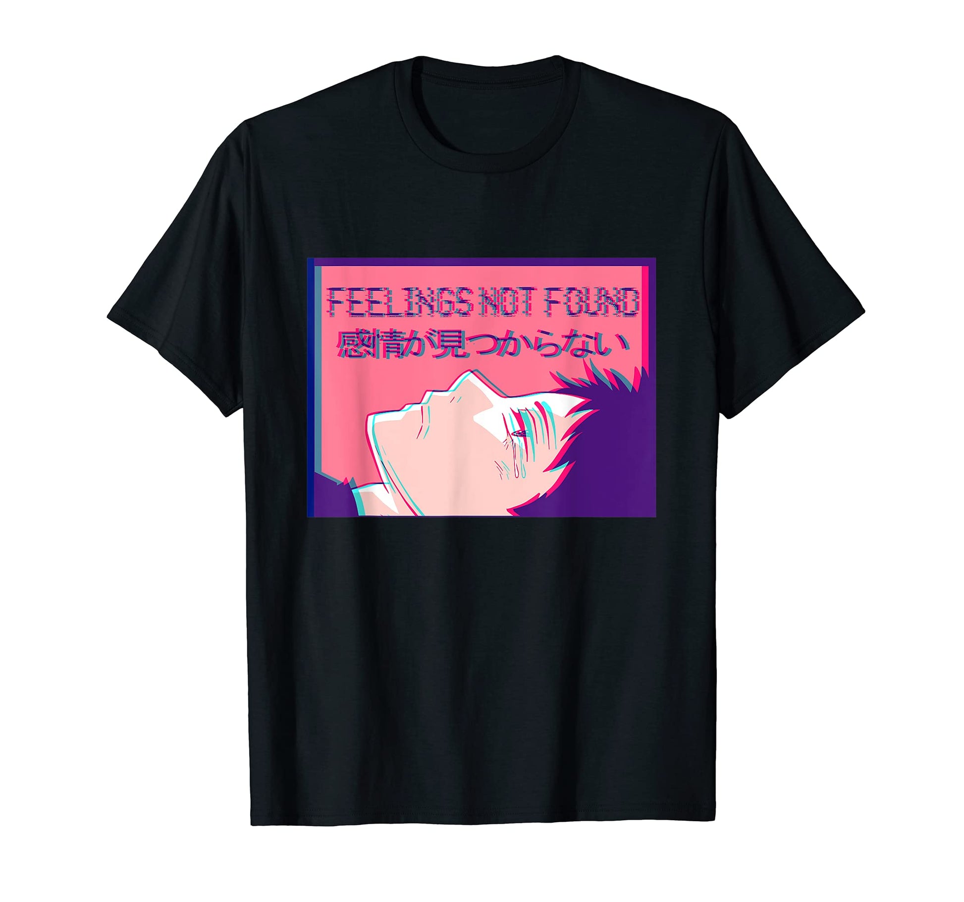 Feelings Not Found Sad Emo Anime T-Shirt - Novelty Apparel Men Women - T-Shirt, Sweatshirt, Hoodie