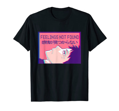 Feelings Not Found Sad Emo Anime T-Shirt - Novelty Apparel Men Women - T-Shirt, Sweatshirt, Hoodie