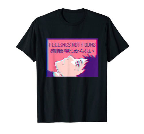 Feelings Not Found Sad Emo Anime T-Shirt - Novelty Apparel Men Women - T-Shirt, Sweatshirt, Hoodie