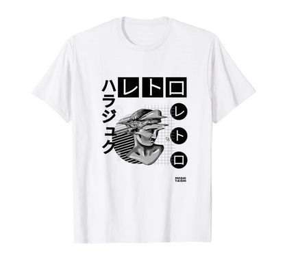Vaporwave Statue Aesthetic Art T-Shirt - Minimalist Print for Adults - T-Shirt, Sweatshirt, Hoodie