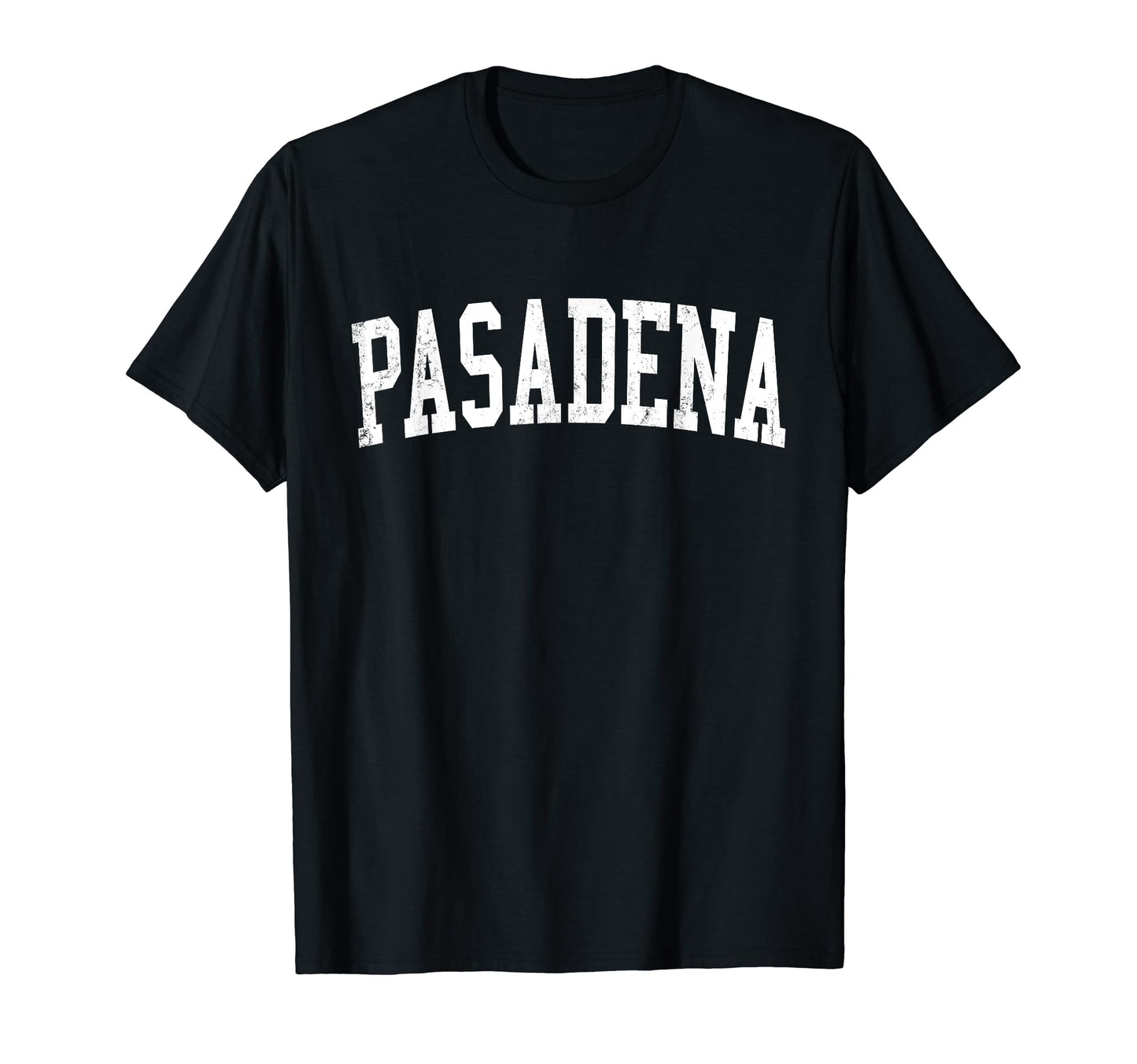 Pasadena Md Distressed White Varsity T-Shirt - Custom Art Print Unisex - T-Shirt, Sweatshirt, Hoodie