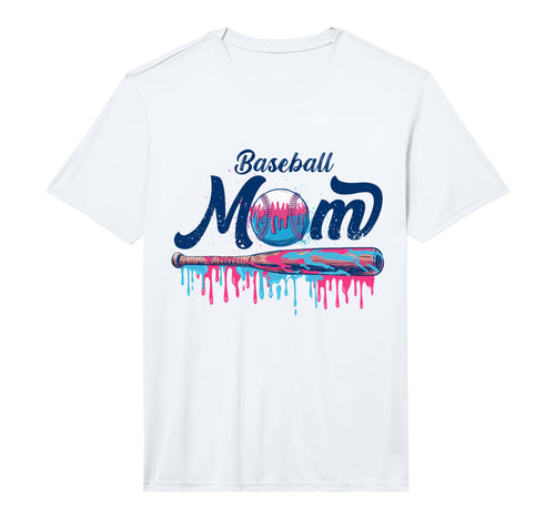 Baseball Drip Ice Cream Dripping T-Shirt - Graphic Print Men Women - T-Shirt, Sweatshirt, Hoodie