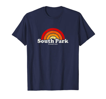 South Park Pennsylvania Pa 70S Rainbow T-Shirt - Streetwear Style Men Women - T-Shirt, Sweatshirt, Hoodie