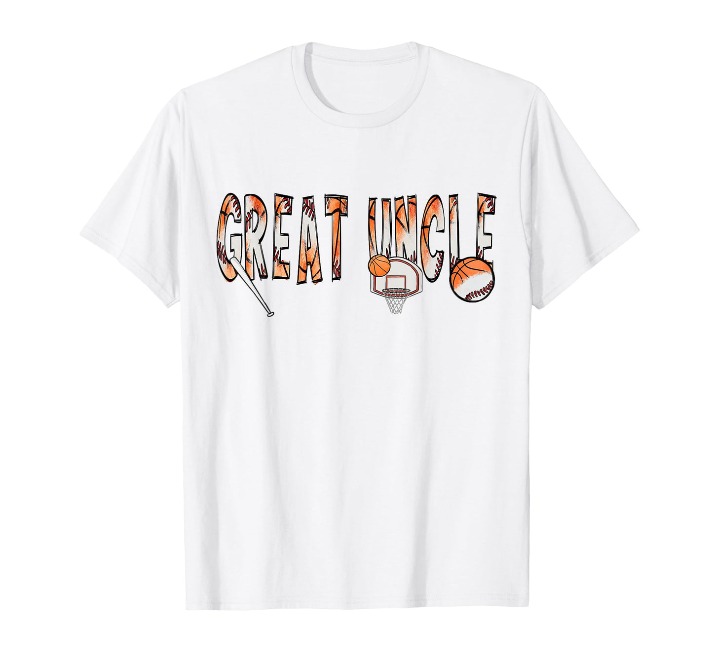 Great Uncle Both Half Basketball T-Shirt - Novelty Apparel for Adults - T-Shirt, Sweatshirt, Hoodie