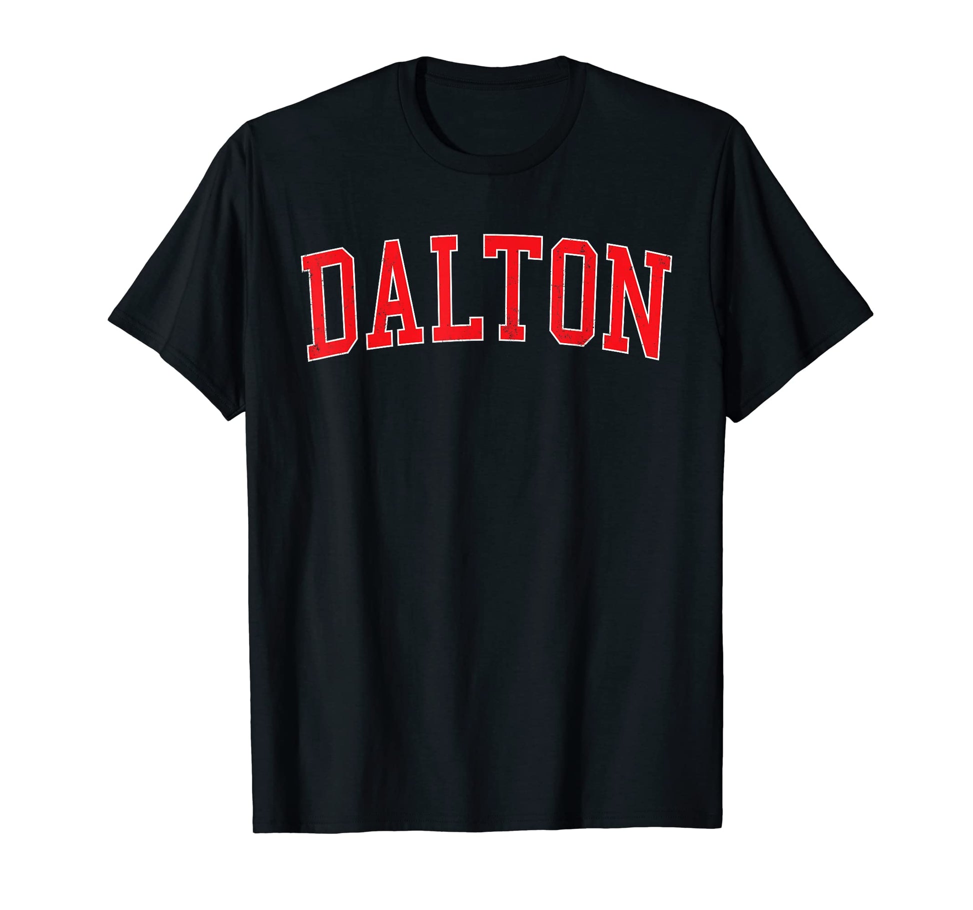 Dalton Ga Varsity Red Text T-Shirt - Unique Graphic Unisex - T-Shirt, Sweatshirt, Hoodie