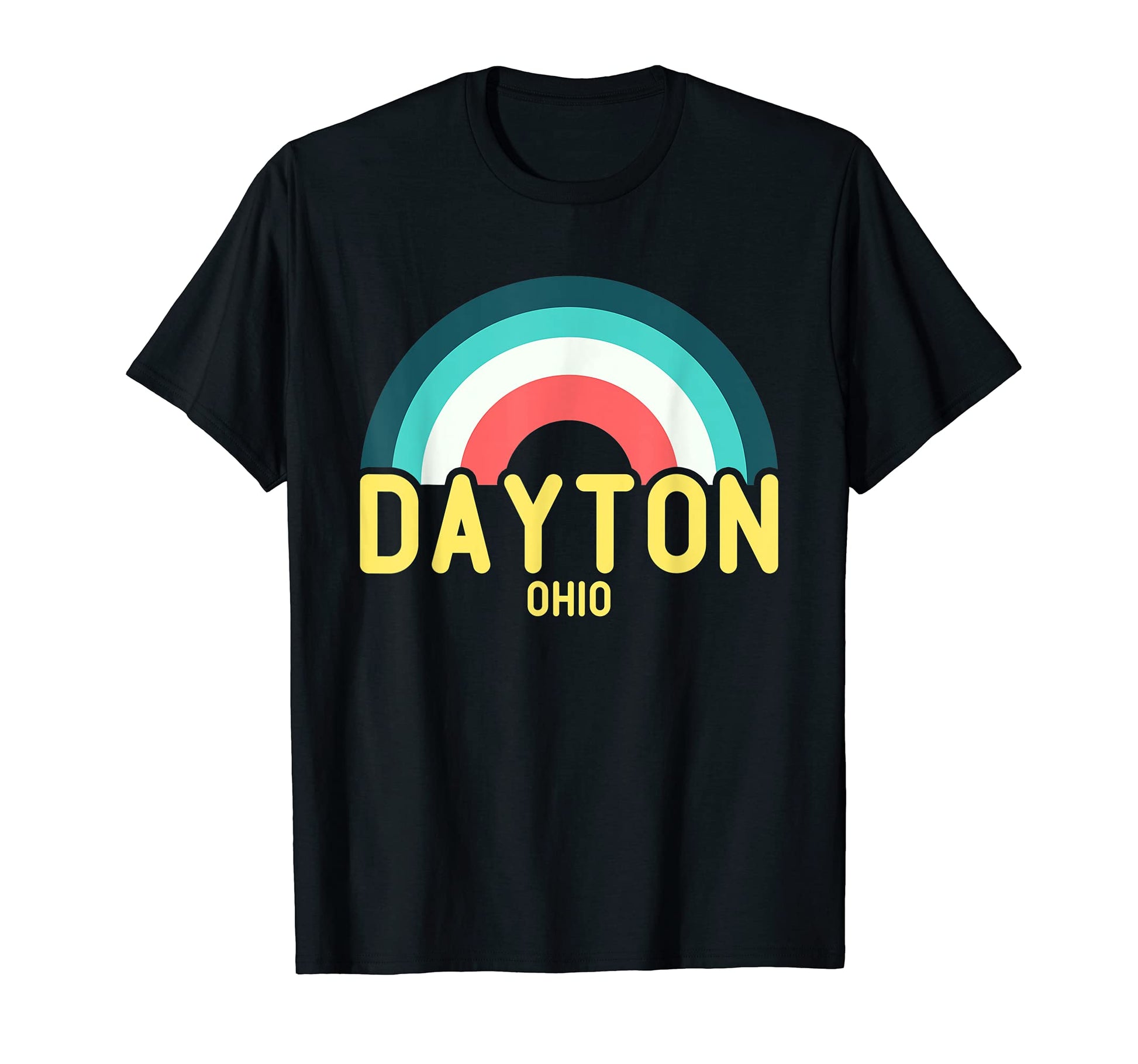 Dayton Ohio Rainbow T-Shirt - Novelty Apparel for Adults - T-Shirt, Sweatshirt, Hoodie