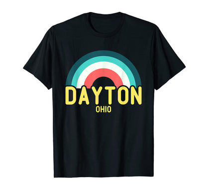 Dayton Ohio Rainbow T-Shirt - Novelty Apparel for Adults - T-Shirt, Sweatshirt, Hoodie