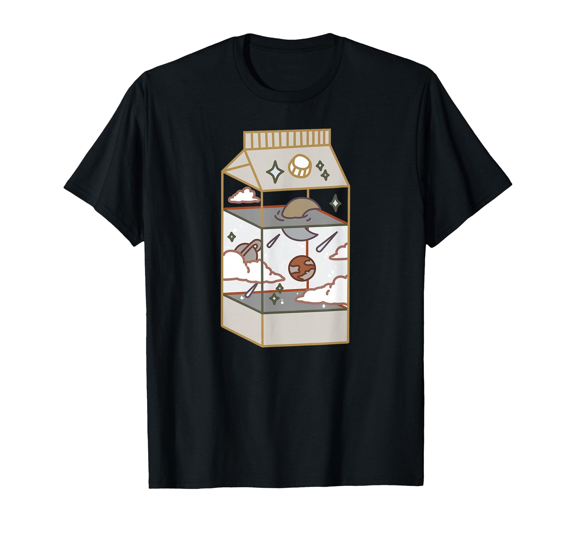 Japanese Aesthetic Milk Box Artwork T-Shirt - Aesthetic Graphic Men Women - T-Shirt, Sweatshirt, Hoodie