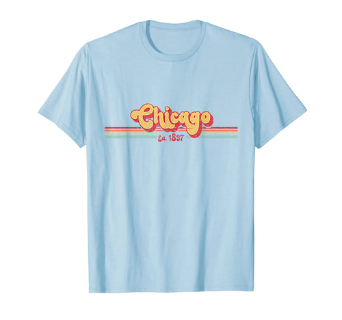 Chicago Stripes 70S 80S T-Shirt - Minimalist Print Unisex - T-Shirt, Sweatshirt, Hoodie