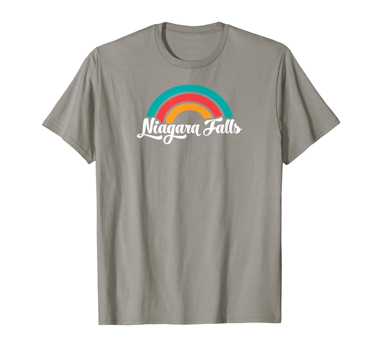 Niagara Falls Ny Script Rainbow T-Shirt - Streetwear Style for Adults - T-Shirt, Sweatshirt, Hoodie