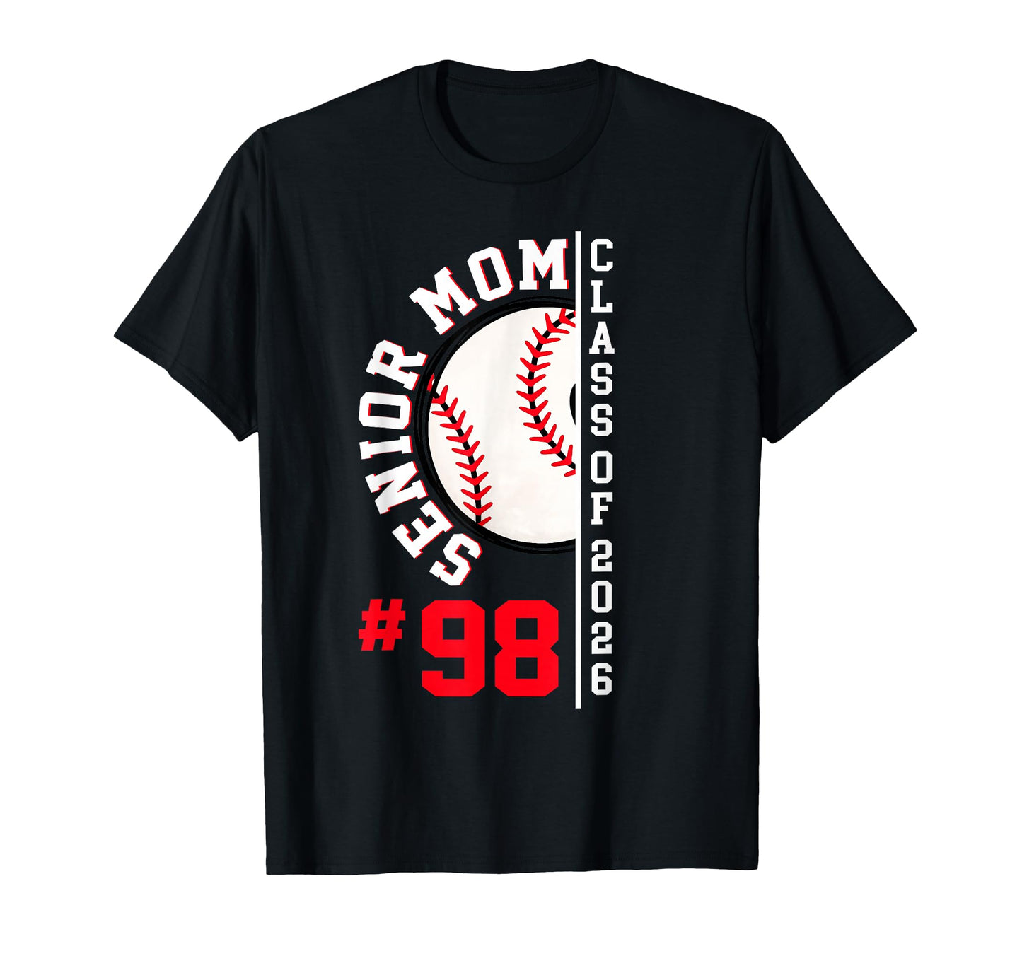Senior Mom Class 2026 Baseball Player T-Shirt - Trendy Graphic Men Women - T-Shirt, Sweatshirt, Hoodie
