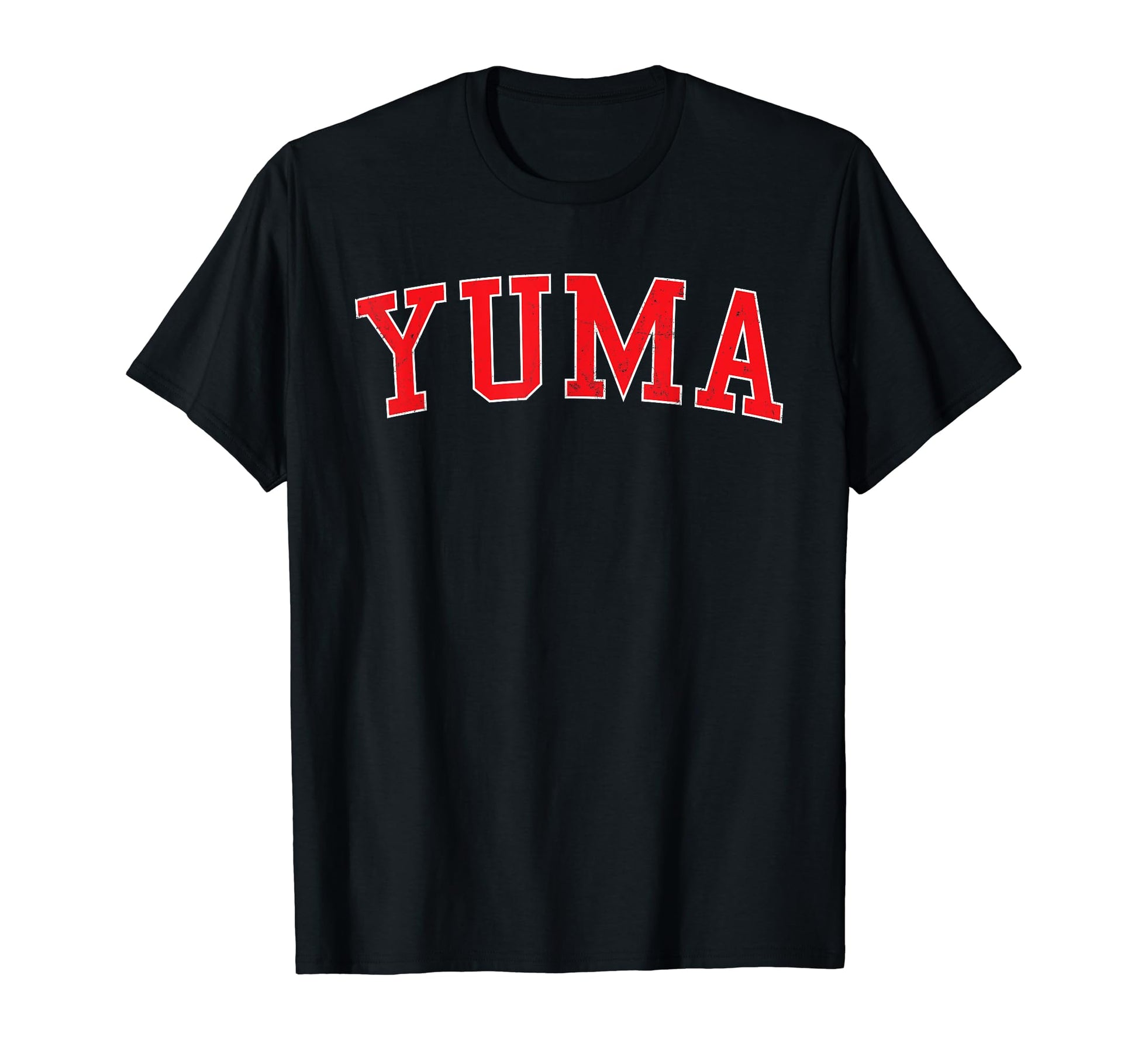 Yuma Az Varsity Red Text T-Shirt - Unique Graphic Unisex - T-Shirt, Sweatshirt, Hoodie