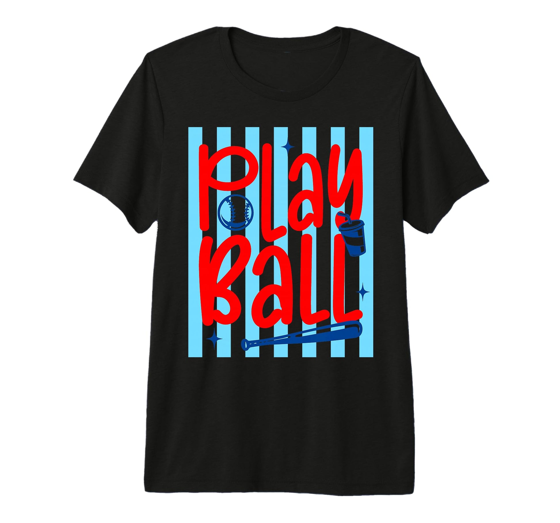 Play Ball Baseball Mom Preppy T-Shirt - Casual Everyday Wear Men Women - T-Shirt, Sweatshirt, Hoodie