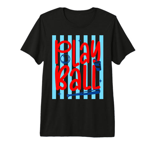 Play Ball Baseball Mom Preppy T-Shirt - Casual Everyday Wear Men Women - T-Shirt, Sweatshirt, Hoodie