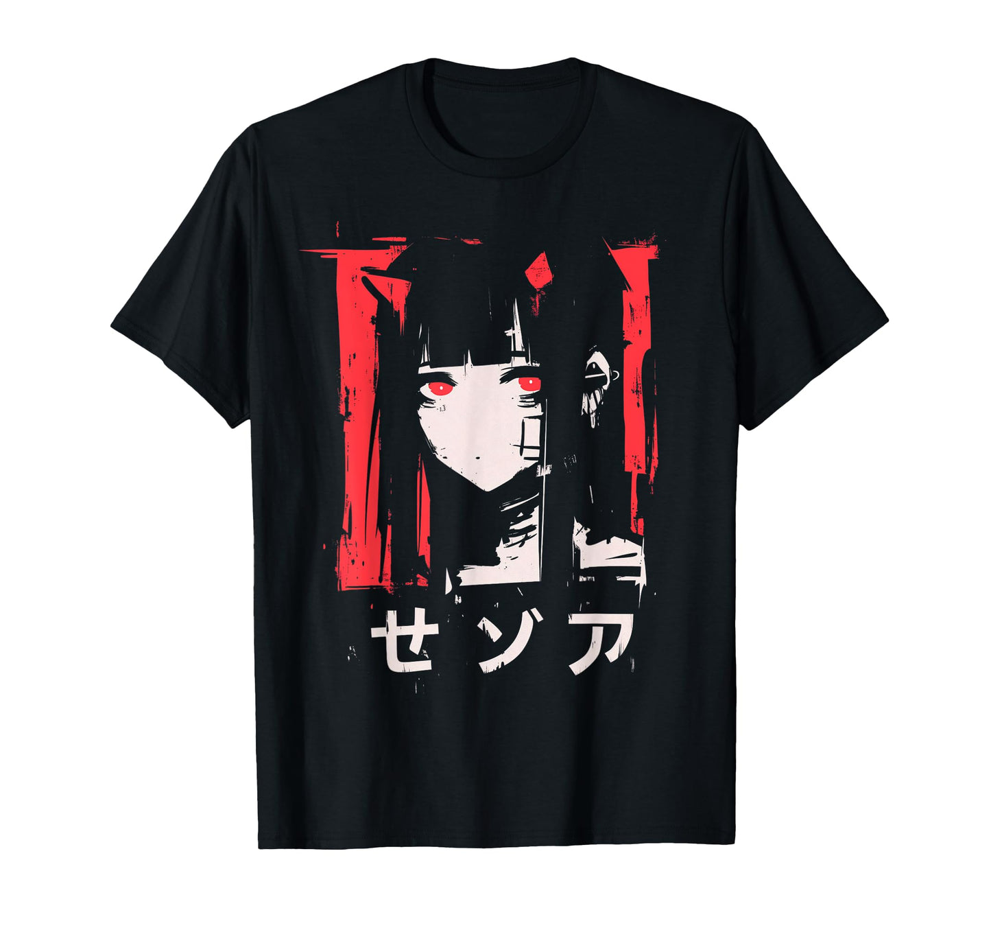 Goth Grunge Demon Anime Waifu Horror Alt T-Shirt - Novelty Apparel Unisex - T-Shirt, Sweatshirt, Hoodie