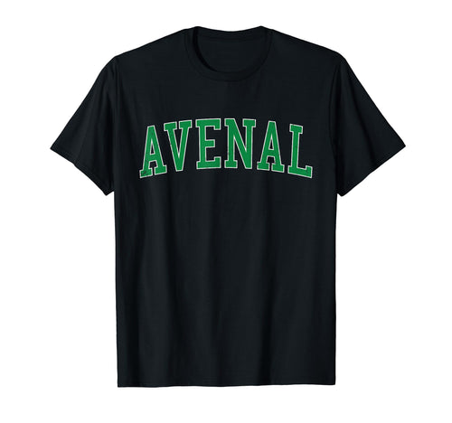 Avenal Ca Distressed Green Varsity T-Shirt - Trendy Graphic Men Women - T-Shirt, Sweatshirt, Hoodie