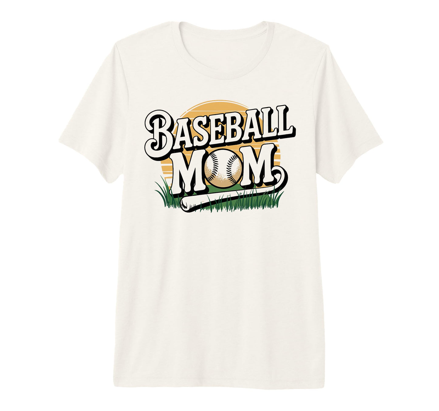 Baseball Mom Game Day Tri Blend T-Shirt - Graphic Print Men Women - T-Shirt, Sweatshirt, Hoodie