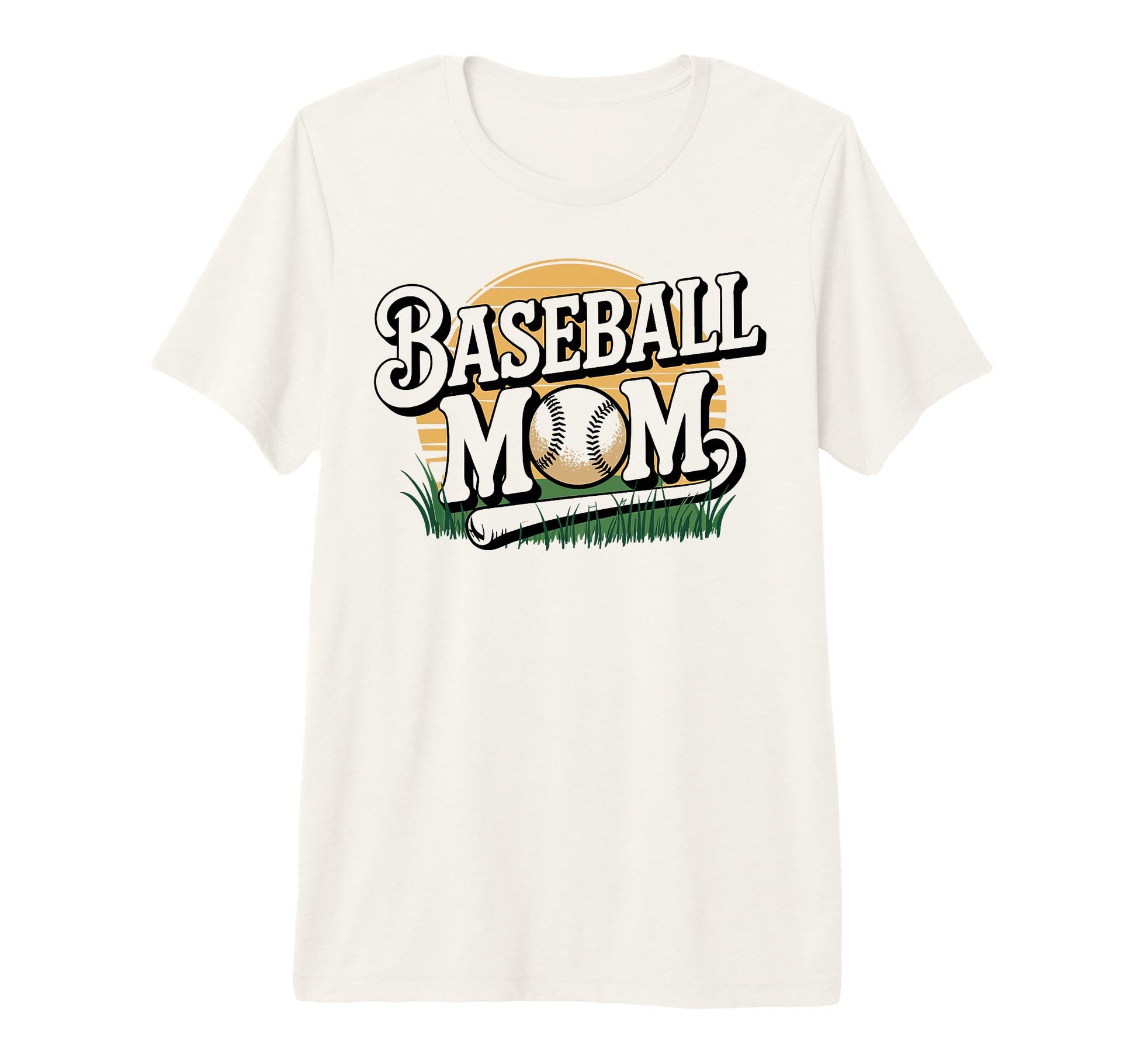 Baseball Mom Game Day Tri Blend T-Shirt - Graphic Print Men Women - T-Shirt, Sweatshirt, Hoodie