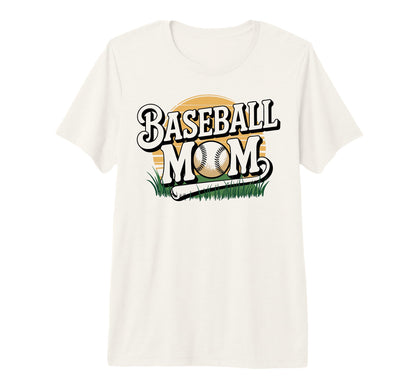 Baseball Mom Game Day Tri Blend T-Shirt - Graphic Print Men Women - T-Shirt, Sweatshirt, Hoodie